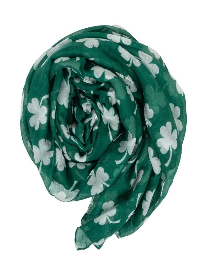 XuoAz St-Patricks-Day-Scarf Green-Shamrock Shawl-Warp Soft Lighweight-Irish-Scarf for Women Girls - Image 5